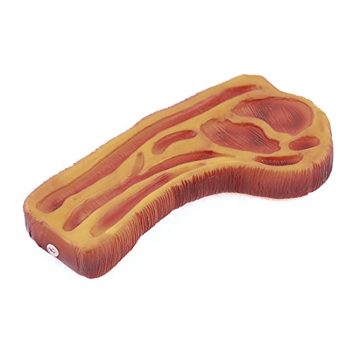 Ruilogod Strukturierter Beefsteak Entwurf quietschende kauen Spielzeug Rotbraun für Hund Ruilogod Strukturierter Beefsteak Entwurf quietschende kauen Spielzeug Rotbraun für Hund von Ruilogod