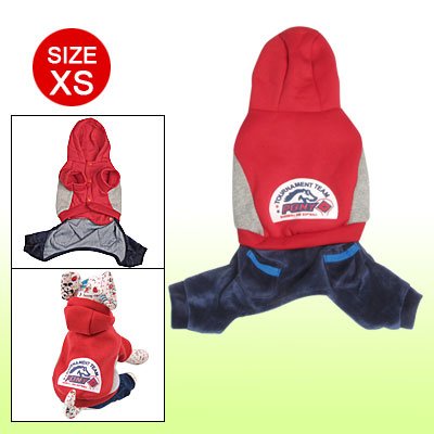 Ruilogod Sz xs Welpen Hund Hoodie Jump Anzug Rot Blau Kleidung Kleidung Ruilogod Sz xs Welpen Hund Hoodie Jump Anzug Rot Blau Kleidung Kleidung von Ruilogod