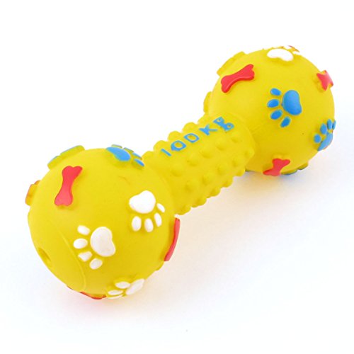 Ruilogod Vinyl Gummi Knochen geformt Hunde Squeeze Sounding Chewing Spielzeug gelb Ruilogod Vinyl Gummi Knochen geformt Hunde Squeeze Sounding Chewing Spielzeug gelb von Ruilogod
