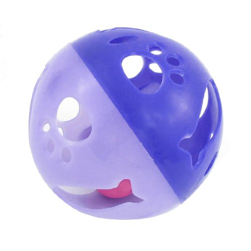 Ruilogod Violett Blau runden Käfig-Form-Höhle Tinkle Bell Ball Toy 9cm Dia Ruilogod Violett Blau runden Käfig-Form-Höhle Tinkle Bell Ball Toy 9cm Dia von Ruilogod
