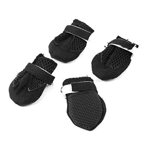 Ruilogod Walking Nonslip Sohle Pet Schuhe Boot XXS 2 Paare Schwarz Ruilogod Walking Nonslip Sohle Pet Schuhe Boot XXS 2 Paare Schwarz von Ruilogod