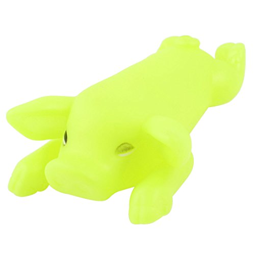 Ruilogod Weichem Kunststoff Schwein-Form Hund Welpen Yorkie Katze Chew Spielzeug gelb grün Ruilogod Weichem Kunststoff Schwein-Form Hund Welpen Yorkie Katze Chew Spielzeug gelb grün von Ruilogod