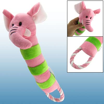 Ruilogod Weiches rosa grünes Roppet-Flanell-Plüsch-quietschendes Spielzeug für Haustierhund Ruilogod Weiches rosa grünes Roppet-Flanell-Plüsch-quietschendes Spielzeug für Haustierhund von Ruilogod