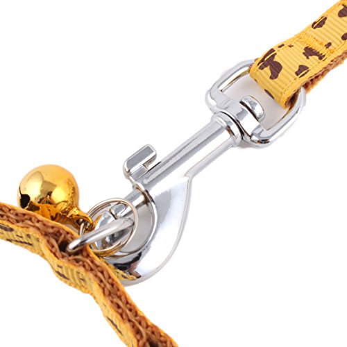 Ruilogod Welpen Hund Haustier Milch Kuh Muster Bell Decor Walking Training Z107 Seil Kragen Leine Gelb Ruilogod Welpen Hund Haustier Milch Kuh Muster Bell Decor Walking Training Z107 Seil Kragen Leine Gelb von Ruilogod