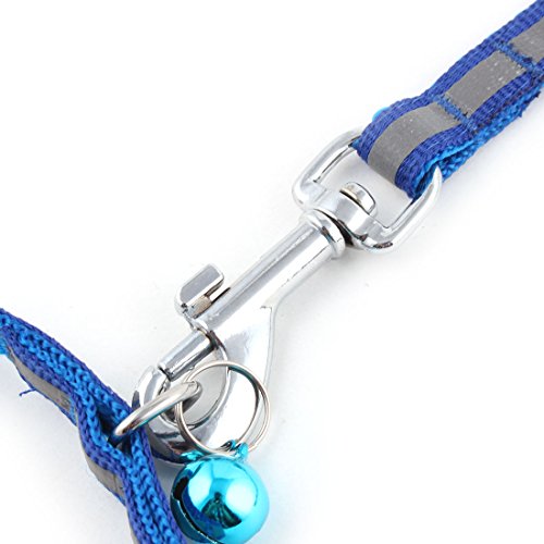Ruilogod Welpen Hund Haustierglocke Dekor Reflektierende Kragen Walking Training Z107 Seil Leine Blau Ruilogod Welpen Hund Haustierglocke Dekor Reflektierende Kragen Walking Training Z107 Seil Leine Blau von Ruilogod
