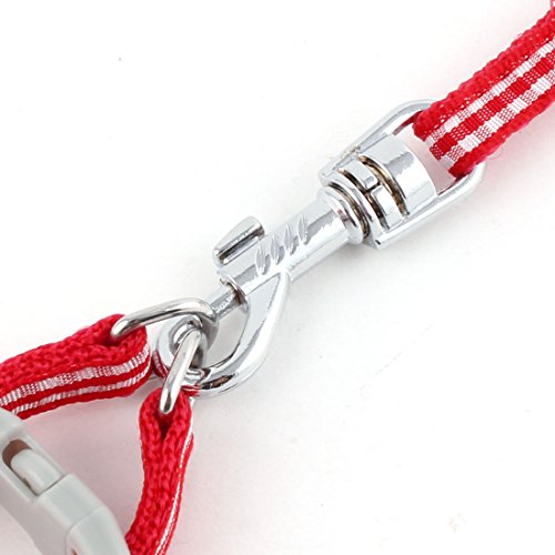 Ruilogod Welpenhund-Plaid-Muster-Z107-Walking-Trainings-Seil-Kabelbaum-Leine rot Ruilogod Welpenhund-Plaid-Muster-Z107-Walking-Trainings-Seil-Kabelbaum-Leine rot von Ruilogod