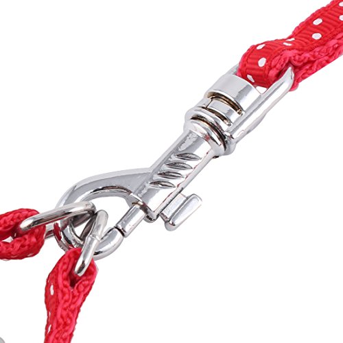 Ruilogod Welpenhund Polka-Punkt Schritt-in-Kabelbaum-Z107-Seil Walking Training Leine Rot Ruilogod Welpenhund Polka-Punkt Schritt-in-Kabelbaum-Z107-Seil Walking Training Leine Rot von Ruilogod