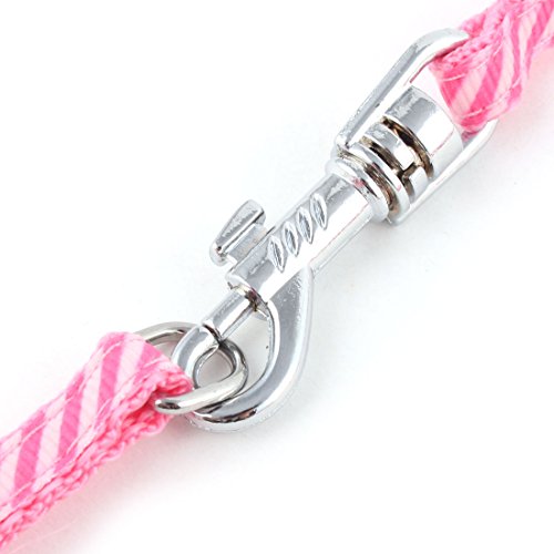 Ruilogod Welpenhund Schrägstreifen Muster Schritt-in-Harness-Z107-Seil-Trainingsleine Rosa Ruilogod Welpenhund Schrägstreifen Muster Schritt-in-Harness-Z107-Seil-Trainingsleine Rosa von Ruilogod