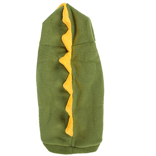 Ruilogod Winter Dinosaurier Form Hoodie Pet Bekleidungsmantel Xs Olive Green von Ruilogod