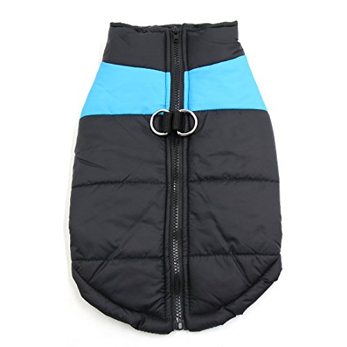 Ruilogod Winter Haustier im Freien wasserdichten warmen Mantel Weste Kleidung Blau 4XL von Ruilogod