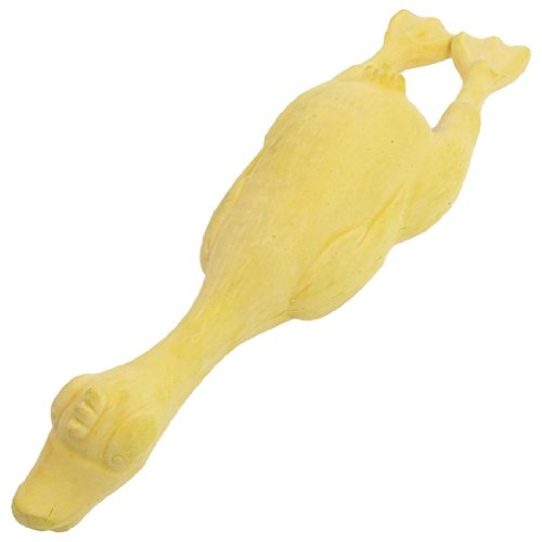 Ruilogod Yellow Latex Squeaky Blöße Huhn Hund spielen Spielzeug Ruilogod Yellow Latex Squeaky Blöße Huhn Hund spielen Spielzeug von Ruilogod