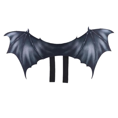 Fledermausflügel-Kostüm für Haustiere, Halloween-Haustierkostüme - Halloween Haustierbekleidung Cosplay Kleidung | Halloween-Verkleidungszubehör mit schwarzen Flügeln für Hunde und Katzen von Ruilonghai