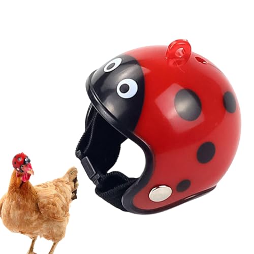 Hüte für Hühner, Hühnerhut,Lustiger Hühnermütze mit Riemen - Sicherheitskopfbedeckung, Amphibienkleidung, Haustiervogelkostüme für Heimhärten Hühner Hühner von Ruilonghai