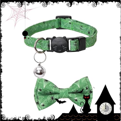 Hundehalsband mit Fliege | Verstellbare Glöckchenhalsbänder für Katzen für Halloween,Hundebekleidungszubehör für Fotografie, Hochzeit, Zuhause, Spazierengehen, Reisen Hundehalsband mit Fliege | Verstellbare Glöckchenhalsbänder für Katzen für Halloween,Hundebekleidungszubehör für Fotografie, Hochzeit, Zuhause, Spazierengehen, Reisen von Ruilonghai