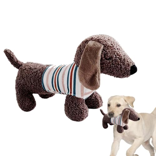 Quietschende gefüllte Tierhundspielzeug, Quietschende Hundespielzeug Stofftiere, Welpenzähne Reinigung Spielzeug, PET -Spielgerät Dackelform für Zähnereinigung, Welpentraining -Kauwerkzeuge Quietschende gefüllte Tierhundspielzeug, Quietschende Hundespielzeug Stofftiere, Welpenzähne Reinigung Spielzeug, PET -Spielgerät Dackelform für Zähnereinigung, Welpentraining -Kauwerkzeuge von Ruilonghai