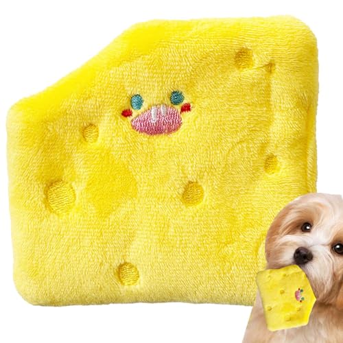 Ruilonghai Haustier-Plüschspielzeug mit Sound, Hunde-Plüsch-Puzzle-Spielzeug - Cartoon-Käse-Plüsch-Quietschspielzeug für Hunde | Interaktives Hundespielzeug mit Geräuschen für den Innenbereich zum Ruilonghai Haustier-Plüschspielzeug mit Sound, Hunde-Plüsch-Puzzle-Spielzeug - Cartoon-Käse-Plüsch-Quietschspielzeug für Hunde | Interaktives Hundespielzeug mit Geräuschen für den Innenbereich zum von Ruilonghai