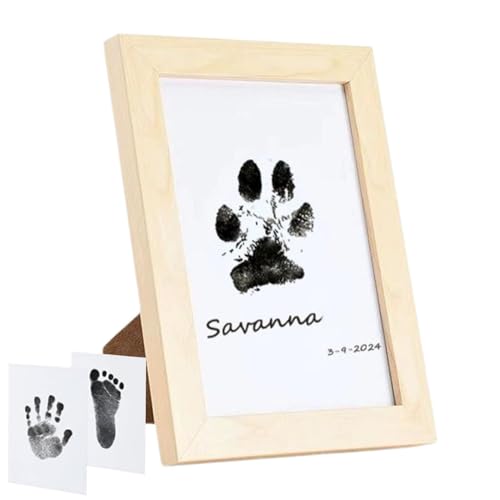Ruilonghai Tierpfotenabdruck-Set, Pfotenabdruck-Set für Hunde | Handgefertigtes Haustier-Fußabdruck-Abdruckset,Pfotenabdruck-Rahmenset, Hunde- und Katzenpfotenabdruck-Set, Tierpfotenabdruck-Set Ruilonghai Tierpfotenabdruck-Set, Pfotenabdruck-Set für Hunde | Handgefertigtes Haustier-Fußabdruck-Abdruckset,Pfotenabdruck-Rahmenset, Hunde- und Katzenpfotenabdruck-Set, Tierpfotenabdruck-Set von Ruilonghai
