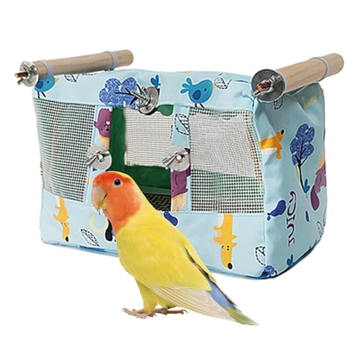 Vogelhängematte Zelt, Papageienhaus - Atmungsaktives Vogelnest Kuschelhütte mit Cooler Matte | Wasserdichtes Stofftierzelt für Cockatiel Conure Lovebird von Ruilonghai