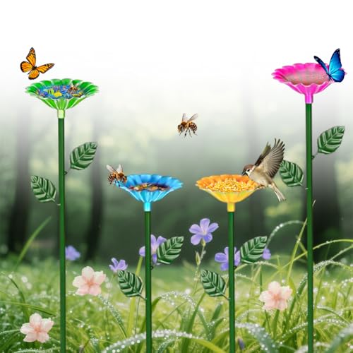 Bienentränke für den Garten,4 PCS Bienen-Trinkbecher für den Garten,Bienen Wasser Feeder,Bienen Insektentränke Garten,Bienenfutterstation Bienen-Insekten-Trinkbecher Bienenfütterung für Gartenveranden von Ruioomeep