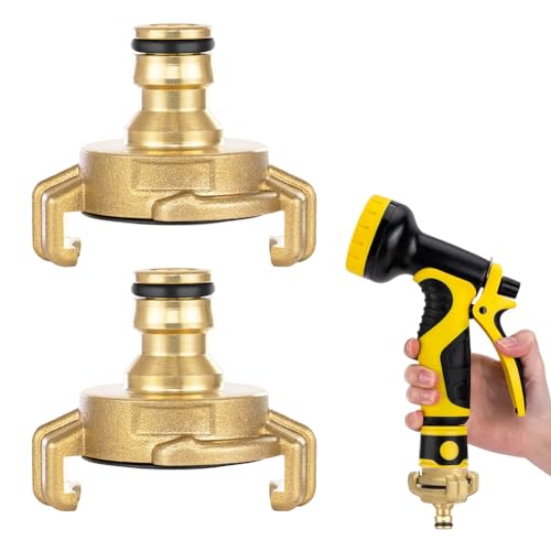 Messing Schnellkupplung,2 Stück Gartenschlauch Schnellkupplungen mit 1/2 Zoll Steckkupplung Klauenkupplung Adapter,Gartenschlauch Kupplung Schlauchkupplung für Gartenschlauch Verbinder Steckkupplung Messing Schnellkupplung,2 Stück Gartenschlauch Schnellkupplungen mit 1/2 Zoll Steckkupplung Klauenkupplung Adapter,Gartenschlauch Kupplung Schlauchkupplung für Gartenschlauch Verbinder Steckkupplung von Ruioomeep