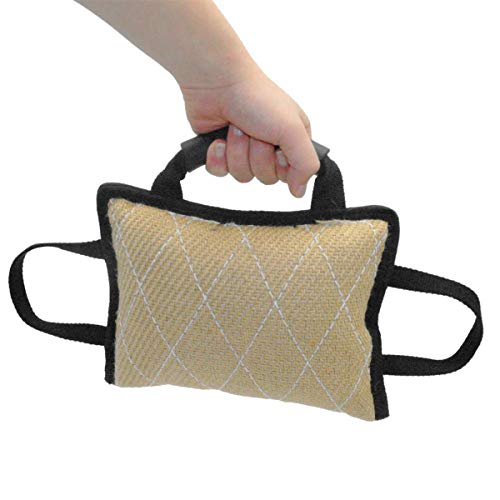 Ruiqas Durable Hund Beißen Leinen Kissen 3 Griffe Hund Sicher Ausbildung Schlepper Spielzeug für Mittlere bis Große Hunde Ruiqas Durable Hund Beißen Leinen Kissen 3 Griffe Hund Sicher Ausbildung Schlepper Spielzeug für Mittlere bis Große Hunde von Ruiqas