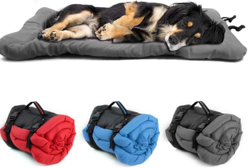 Ruiqas Tragbarer Hundeschlafsack, waschbar, Camping-Hundematte, langlebig, Haustierbetten, warme Welpenmatratzen von Ruiqas