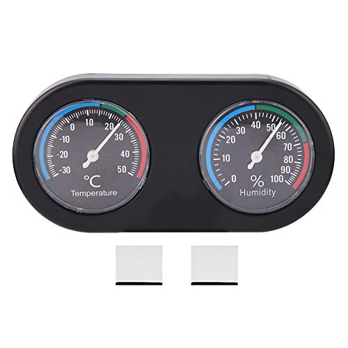Thermometer und Hygrometer für Reptilien Tank/Terrarium Haustierhaltung Runde Form Temperatur Luftfeuchtigkeit Monitor für genaue Messungen von Ruiyiq
