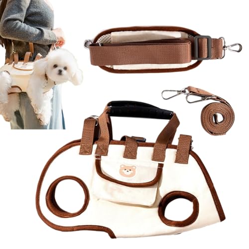 Rukjmqi Hundetasche - EIN-Schultergurt Für Kleine Hunde Bis 8 Kg | Ergonomische Horizontale Tragetasche Für Welpen Unterwegs Rukjmqi Hundetasche - EIN-Schultergurt Für Kleine Hunde Bis 8 Kg | Ergonomische Horizontale Tragetasche Für Welpen Unterwegs von Rukjmqi