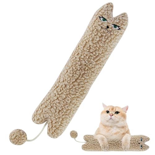 Rukjmqi Kauplüsch für Katzen, Katzenbeißplüsch - Kauspielzeug Interaktives Spielzeug für Katzen aus weichem Plüsch | Katzenspielzeug, Kätzchenkissen, Beißspielzeug, weiches Kissen, Rukjmqi Kauplüsch für Katzen, Katzenbeißplüsch - Kauspielzeug Interaktives Spielzeug für Katzen aus weichem Plüsch | Katzenspielzeug, Kätzchenkissen, Beißspielzeug, weiches Kissen, von Rukjmqi