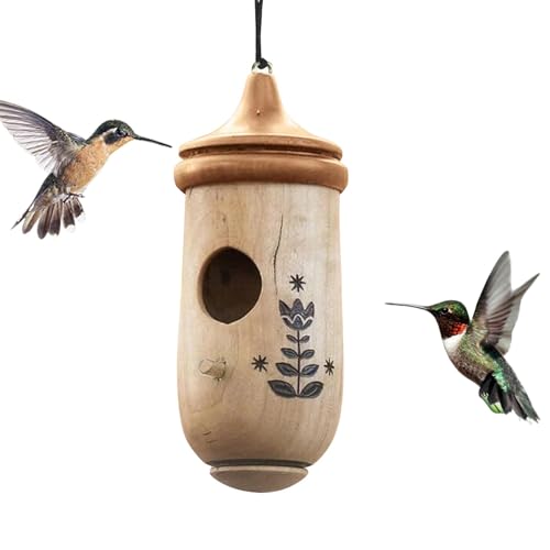 Rukjmqi Kolibri-Nisthaus, Kolibri-Haus zum Nisten - Vogelhaus aus für den Innenbereich,Kolibri-Haus, Garten-Vogelhütte, Kolibri-Hütte für Garten, Haus, Fenster Rukjmqi Kolibri-Nisthaus, Kolibri-Haus zum Nisten - Vogelhaus aus für den Innenbereich,Kolibri-Haus, Garten-Vogelhütte, Kolibri-Hütte für Garten, Haus, Fenster von Rukjmqi