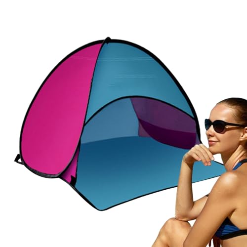 Rukjmqi Pop Up Strandmuschel, 59x78x49cm Hunde Schattenzelte, Pop Up Zelt, Head PopUp Canopy Tragbarer, Winddichter Mini-Sonnenschutz Mit Handy-Ständer Für Camping, Picknick von Rukjmqi