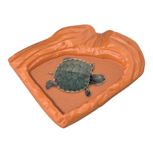 Rukjmqi Schildkröten Fressnapf | Reptilien-Badebecken | Wassernapf Mit Breiter Öffnung Für Futter Und Wasser Im Terrarium Und Freiland Für Gecko, Bartagamen, Schlange Reptilien von Rukjmqi