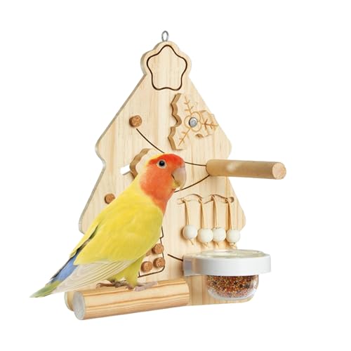 Rukjmqi Vogelspielzeug Für Papageien - Kauspielzeug In Weihnachtsbaumform Als Vogel Spielplatz | Interaktive Beschäftigungsspielzeug Sitzstange Aus Holz Spielplatz Für Papageienkäfig Sittiche Finken Rukjmqi Vogelspielzeug Für Papageien - Kauspielzeug In Weihnachtsbaumform Als Vogel Spielplatz | Interaktive Beschäftigungsspielzeug Sitzstange Aus Holz Spielplatz Für Papageienkäfig Sittiche Finken von Rukjmqi