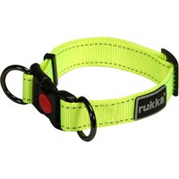 Rukka® Bliss Neon Halsband, gelb - Halsumfang 20 - 30 cm, B 15 mm (Größe XS) von Rukka Pets
