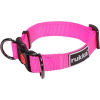 Rukka® Bliss Neon Halsband, pink - Halsumfang 20 - 30 cm, B 15 mm (Größe XS) von Rukka Pets