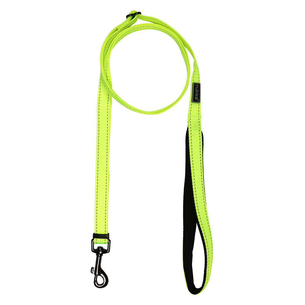 Rukka® Bliss Neon Leine, gelb - Größe L: 200 cm lang, 25 mm breit von Rukka Pets