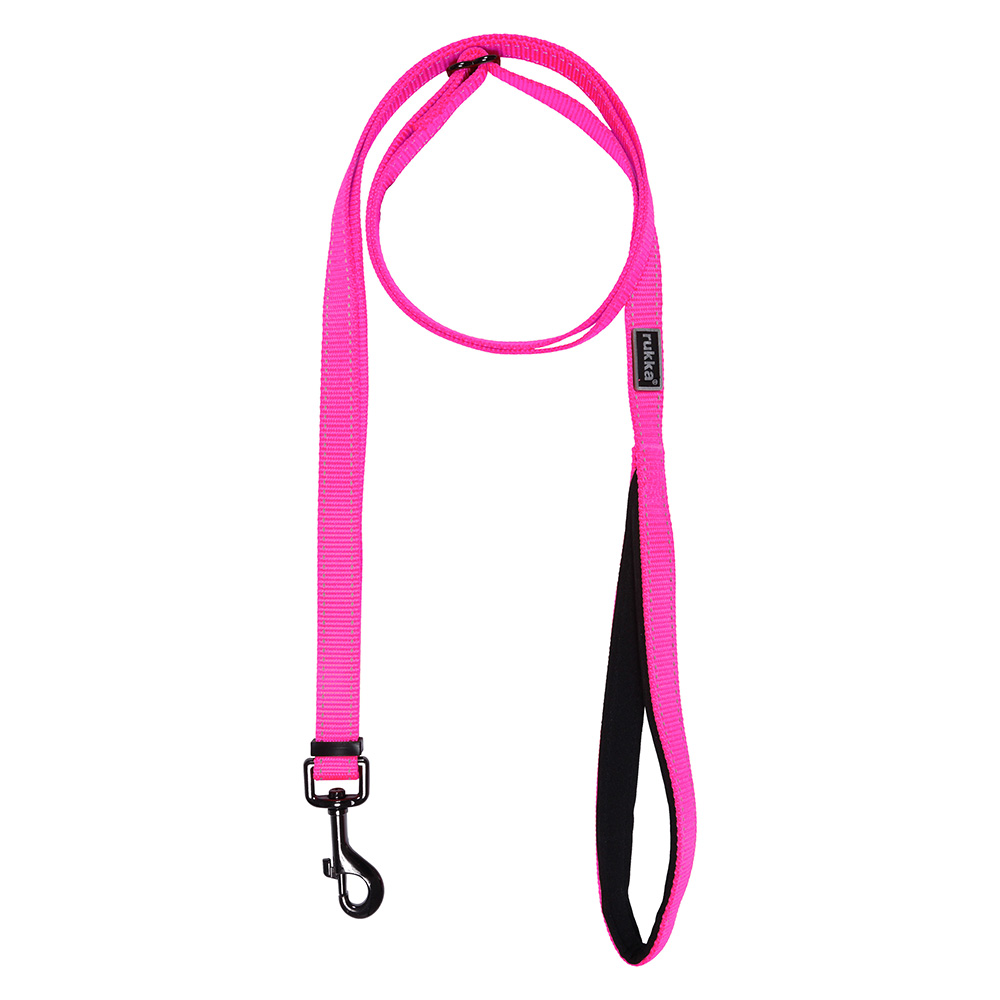 Rukka® Bliss Neon Leine, pink - Größe L: 200 cm lang, 25 mm breit von Rukka Pets