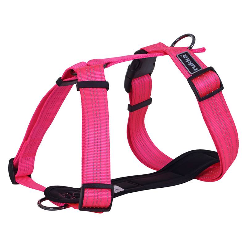 Rukka® Form Neon Geschirr, pink - Größe M: 65 - 105 cm Brustumfang, 40 mm breit von Rukka Pets