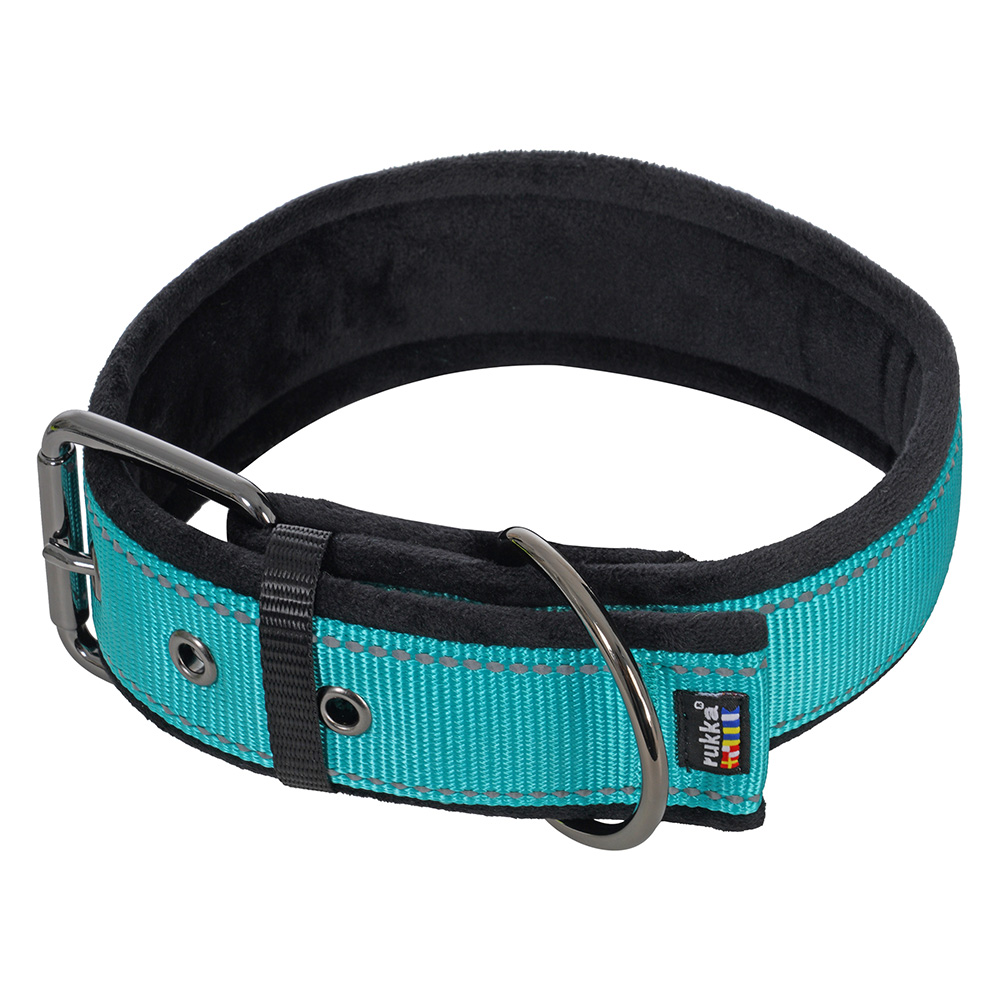 Rukka® Form Soft Halsband, türkis - Größe M: 40 - 50 cm Halsumfang, 50 mm breit von Rukka Pets