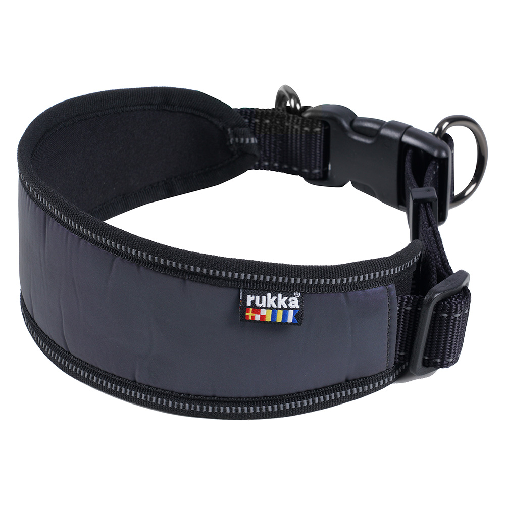 Rukka® Luminous Soft Halsband - Größe M: 30 - 50 cm Halsumfang, 25 mm breit von Rukka Pets