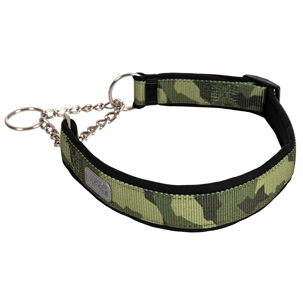 Rukka® Moon Eco Zug-Stopp-Halsband, grün-gemustert - Größe M: 35 - 55 cm Halsumfang, 25 mm breit von Rukka Pets