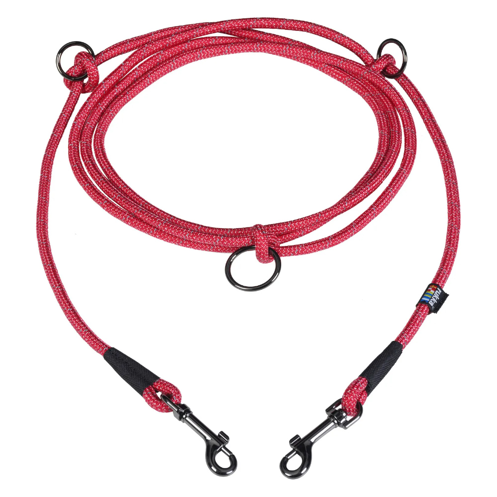 Rukka® Verstellbare Seil-Leine, rot - Größe L: 300 cm lang, Ø 11 mm von Rukka Pets
