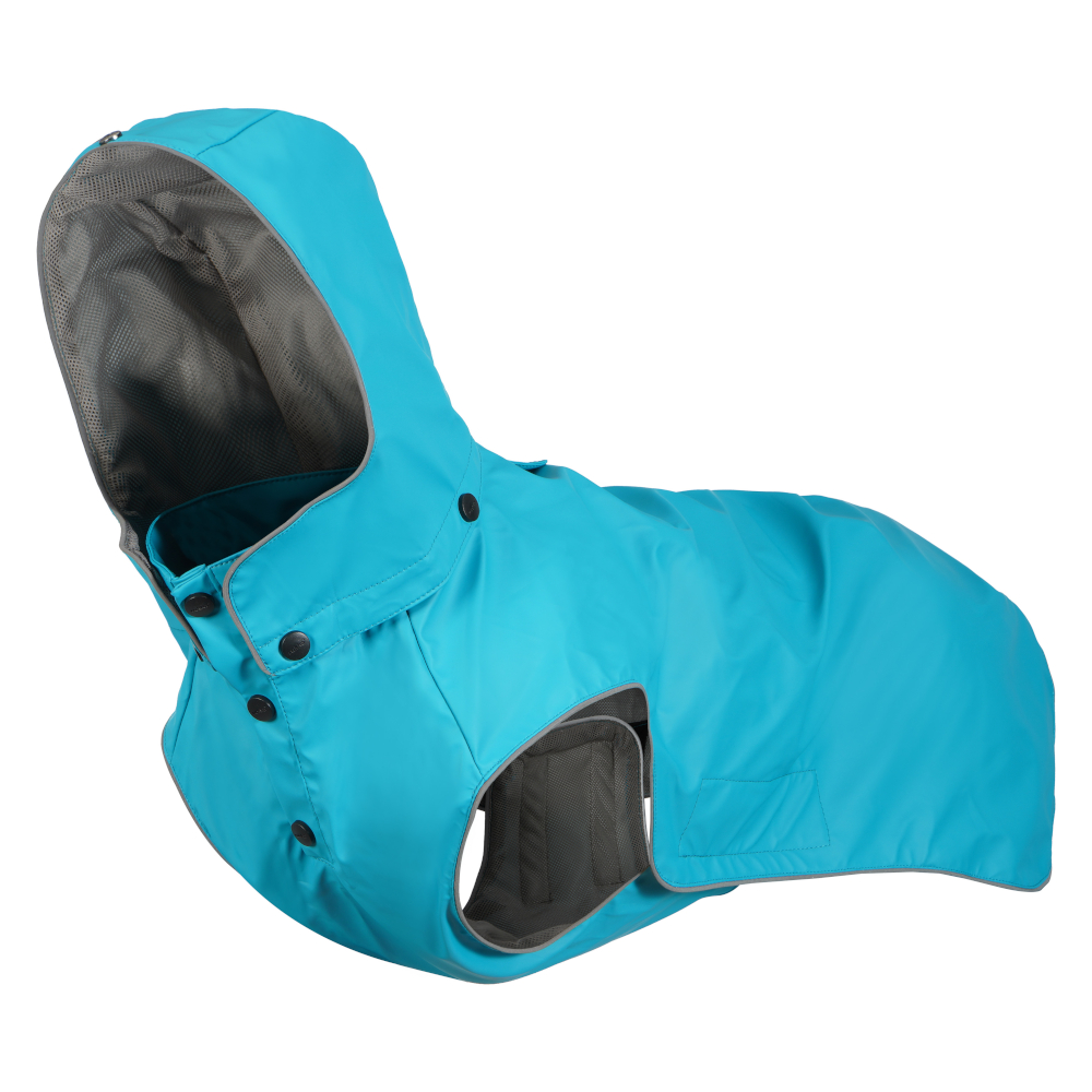 Rukka Stream Regenmantel, ozeanblau - ca. 35 cm Rückenlänge von Rukka Pets