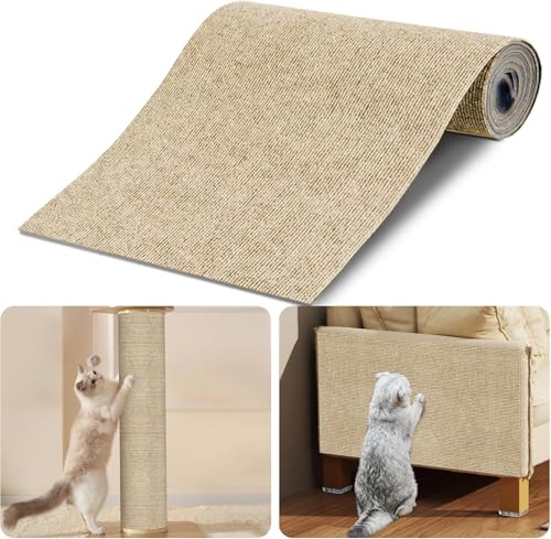 200cmx40cm Self-Adhesive Selbstklebend Kratzmatte Katze,DIY Trimmbarer Kratzbrett Katze,Kratzmatte für Katzen Katzenkratzmatte,Kratzschutz Sofa Katze, Kratzteppich Selbstklebend für Wand (Khkai) 200cmx40cm Self-Adhesive Selbstklebend Kratzmatte Katze,DIY Trimmbarer Kratzbrett Katze,Kratzmatte für Katzen Katzenkratzmatte,Kratzschutz Sofa Katze, Kratzteppich Selbstklebend für Wand (Khkai) von Rukuapid