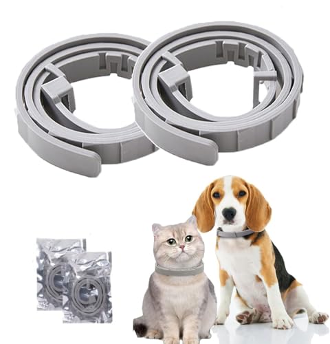 Zecken-Flohband Katze, Flohhalsband für Katzen, 2 Stück gegen Larven und Eier, 10 Monate lang wirksamer Schutz, Schutz vor Hautallergien, weich und bequem, verstellbar, wasserdicht Zecken-Flohband Katze, Flohhalsband für Katzen, 2 Stück gegen Larven und Eier, 10 Monate lang wirksamer Schutz, Schutz vor Hautallergien, weich und bequem, verstellbar, wasserdicht von Rukuapid