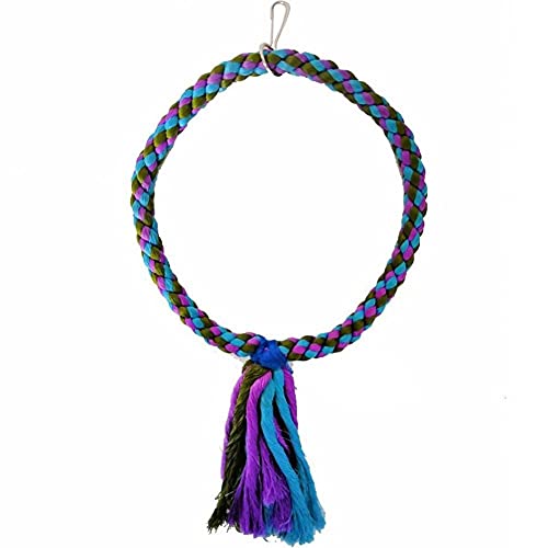 Baumwolseil Vogel-schwingen-Spielzeug Für Papageien Hängenden Ring Runde Form Hängend Zubehör Baumwolseil Vogel-schwingen-Spielzeug Für Papageien Hängenden Ring Runde Form Hängend Zubehör von Ruluti
