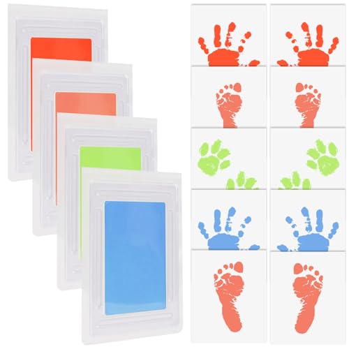 14PCS Inkless Baby Hand und Fußabdruck Kit, Clean Touch Ink Pads Pet Paw Print Tools für Hunde und Katzen, No Mess Fuß und Handabdruck Stempelkissen für DIY Neugeborenen Abdruck Andenken 14PCS Inkless Baby Hand und Fußabdruck Kit, Clean Touch Ink Pads Pet Paw Print Tools für Hunde und Katzen, No Mess Fuß und Handabdruck Stempelkissen für DIY Neugeborenen Abdruck Andenken von Runmeihe