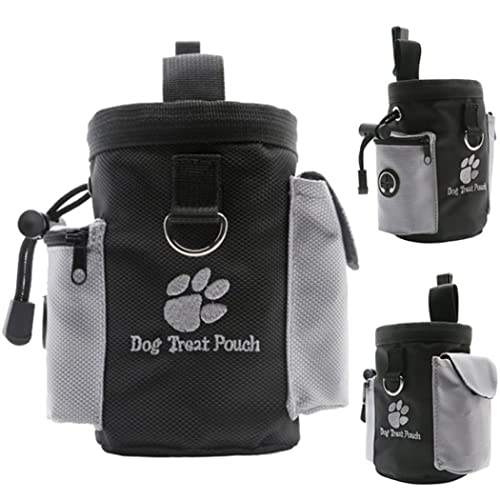 Ruqingg 1pc Hundetraining behandeln Taschen tragbare abnehmbare Hundefutter -Futter -Taschenbeutel Welpe Snack Belohnung Taillenbeutel (schwarz, l) von Ruqingg