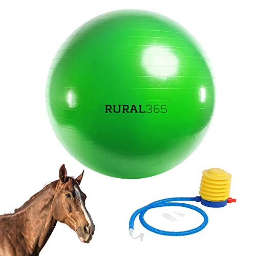 Rural365 groß Pferd Ball Spielzeug, 101,6 cm Zoll Ball Anti-Burst Giant Pferd Ball – Pferd Fußball, Ball für Pferde, Grün von Rural365