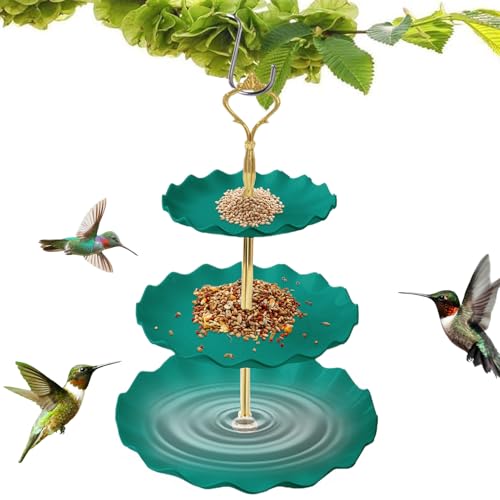 Bird Water Feeder, 3-lagige Vogeltränke Feeder Combo, Haustier Futter Futternäpfe für Aras Spatzen Wellensittiche Bird Water Feeder, 3-lagige Vogeltränke Feeder Combo, Haustier Futter Futternäpfe für Aras Spatzen Wellensittiche von Rurunklee